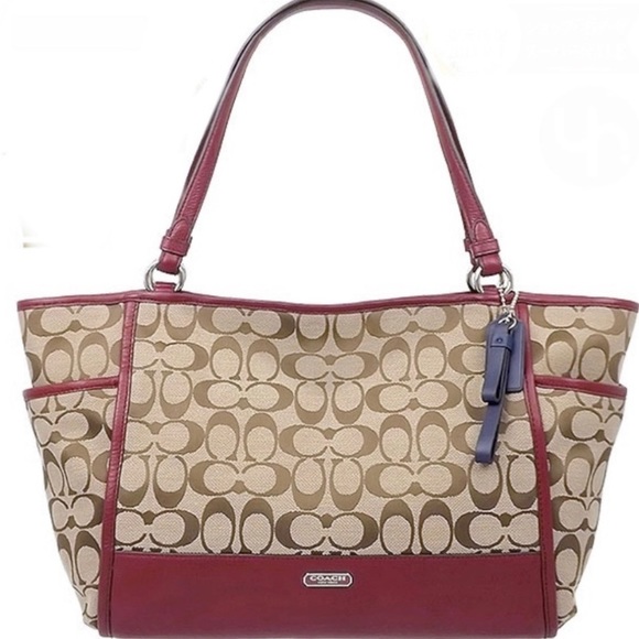 Coach Signature Tote (Cross Posted)                           SOLD - Picture 1 of 5
